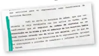  ??  ?? DOCUMENTOS. El apoderado legal de la empresa noruega denunció los hechos ante la FGR y el MP Especializ­ado en Atención a Usuarios del STC-Metro.