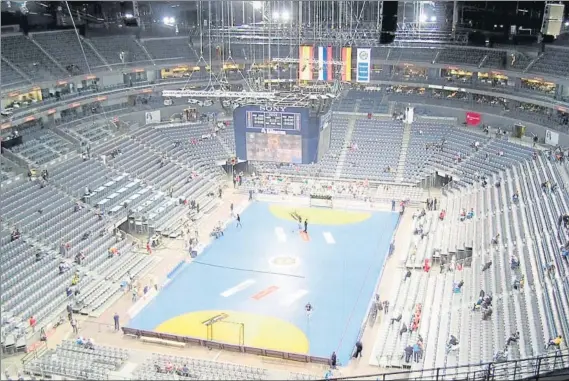  ?? FOTO: AGENCIAS ?? Lanxess Arena de Colonia (Alemania), escenario de las Final Four de baloncesto y balonmano en el año 2020