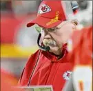  ?? Reed Hoffmann / Associated Press ?? Winning Kansas City Chiefs coach Andy Reid said both offenses should get the ball in overtime.