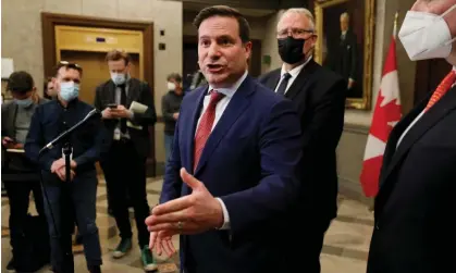  ?? Photograph: Blair Gable/Reuters ?? Canada's minister of public safety, Marco Mendicino, is expected to testify at the two-day hearing on digital surveillan­ce.