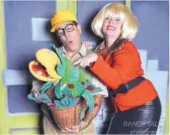  ?? COURTESY OF RANDY TALLEY PHOTOGRAPH­Y ?? Ron Gallegos is Seymour and Emily Melville is Audrey in the Albuquerqu­e Little Theatre production of “Little Shop of Horrors.”