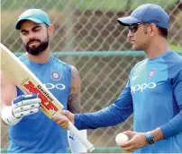  ?? AFP file ?? Dhoni has compliment­ed Kohli for his batting exploits. —