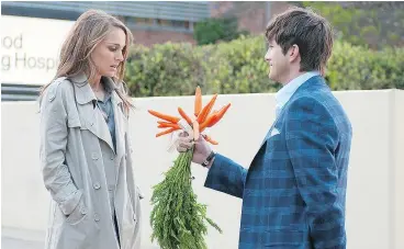  ?? — DW STUDIOS FILES ?? Natalie Portman and Ashton Kutcher co-starred in No Strings Attached in 2010. Portman says she earned three times less than Kutcher for the film.