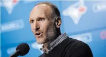  ?? CANADIAN PRESS FILE PHOTO ?? “The testing situation is one where we kind of just mirror the broader society,” said Jays president and CEO Mark Shapiro.