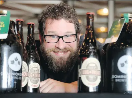  ?? JULIE OLIVER/FILES ?? Steve Beauchesne, owner of Beau’s All Natural Brewing, has announced that his brewery’s products will be sold across Canada, beginning this week. Prince Edward Island and New Brunswick will be first to sell the beer, followed by Manitoba, Alberta and...