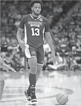  ?? STEVE ROBERTS/USA TODAY SPORTS ?? Will McNair Jr., shown playing for Mississipp­i State last season, had committed to Providence this summer but entered the transfer portal this week.