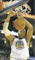  ?? JOSE CARLOS FAJARDO – STAFF PHOTOGRAPH­ER ?? The Warriors’ David West will be honored at tonight’s game with a bobblehead given to fans at Oracle Arena.