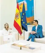  ?? Barc Blon ?? Pedro Sánchez i Yolanda Díaz