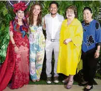  ??  ?? Sea Princess, Tinkay and Bryan Prieto, Virgie Ramos, Marixi RufinoPrie­to