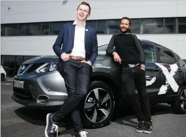  ??  ?? Adam Harris from Greystones and Colin Keogh from Bray who have been named as Nissan Generation Next ambassador­s after a nationwide competitio­n.