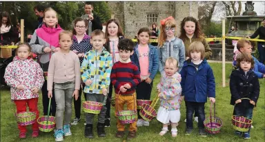  ??  ?? Easter Egg hunting was a popular pursuit at Mallow Castle on Easter Sunday. Photos: Sheila Fitzgerald