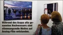  ??  ?? Während des Acqua alta genannten Hochwasser­s sind stimmungsv­olle Motive auf Analog-Film entstanden.