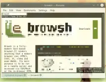  ??  ?? Browsh is neither lightweigh­t nor even a true console web browser, it just screen-scrapes Firefox, but we thought it worthy of note.