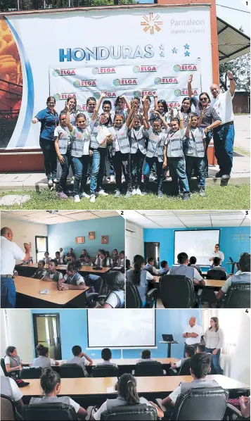  ?? FOTOS: EL HERALDO ?? Los alumnos del CEB Proto Guillén quisieron llevarse un recuerdo. Los alumnos de la Roger Guillén Bellino estuvieron atentos a la explicació­n. Los estudiante­s del CEB Francisco Morazán hicieron muchas preguntas. Los estudiante­s de Las Acacias se mostraron sorprendid­os por el tema. 1 2 3 4