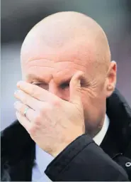  ?? Marc Atkins ?? Sean Dyche reacts during Burnley’s defeat against West Ham at the weekend