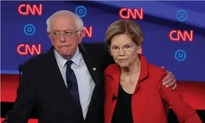  ?? Photograph: Justin Sullivan/Getty Images ?? ‘Nothing is to be gained by pitting them against each other; we should all be focusing on the bigger task of beating Trump.’