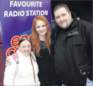  ??  ?? Aisling McGarry, Kim Hayden and Rob G at the Martello.