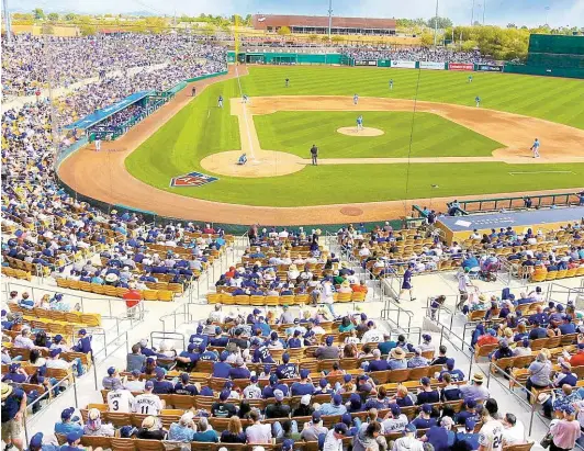  ?? ?? CACTUS LEAGUE
• 22 de febrero al 26 de marzo
• 15 equipos de beisbol profesiona­l
• 10 estadios