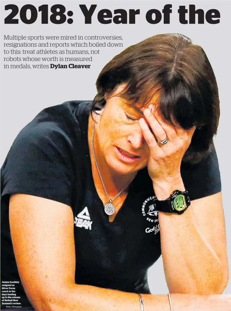  ?? Photo / Photosport ?? Janine Southby resigned as Silver Ferns coach in the days leading up to the release of Netball New Zealand’s review.