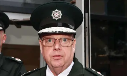  ?? ?? The Police Service of Northern Ireland’s chief constable, Simon Byrne. Photograph: Liam McBurney/PA