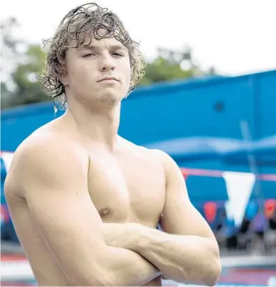  ?? WILLIE J. ALLEN JR./ORLANDO SENTINEL ?? Seminole High senior Dawson Joyce again is the Orlando Sentinel Boys Swimmer of the Year.