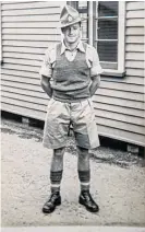  ?? ?? Tom Husband was conscripte­d into the New Zealand Army at age 18 during WWII.