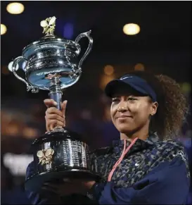  ??  ?? Naomi Osaka cruised to her second Australian Open title with a straight-sets win in the final