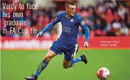  ??  ?? Leicester City’s Jamie Vardy
