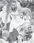  ?? Yi-Chin Lee / Houston Chronicle ?? Harden says he returned this season with the “mindset of being a leader.”