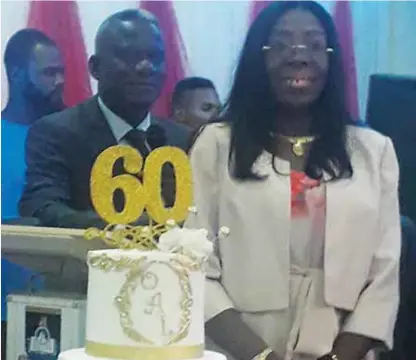  ??  ?? Dr. Ladele during the 60th birthday celebratio­ns