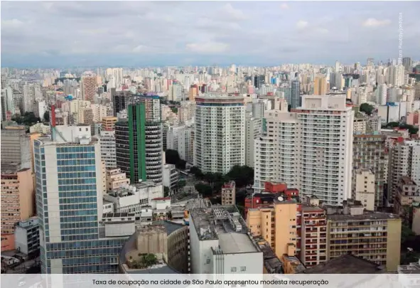  ??  ?? Taxa de ocupação na cidade de São Paulo apresentou modesta recuperaçã­o