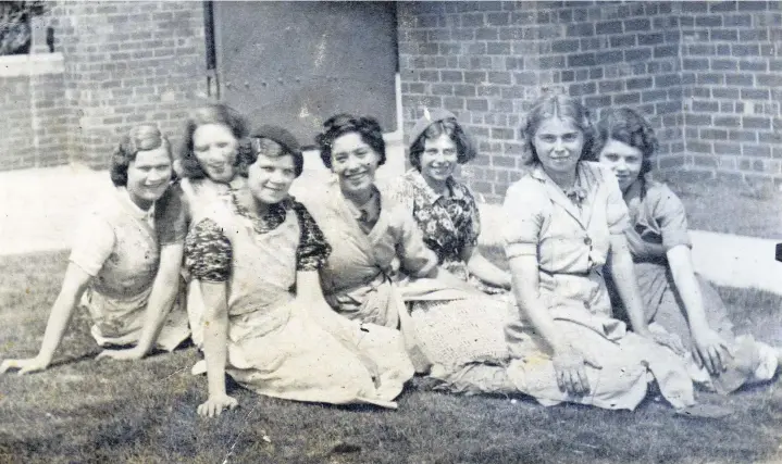  ??  ?? Were these girls pictured outside Goodwin’s flour factory at Kates Hill in Dudley?