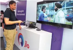  ??  ?? Since the launch of Jio, the telecom sector has seen operators shut shops and others consolidat­e their businesses as they try to overcome the impact of Jio’s free services