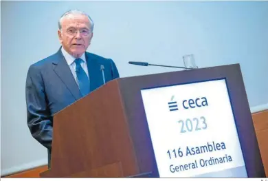 ?? M. G. ?? Isidro Fainé, presidente de CECA y de Fundación La Caixa.