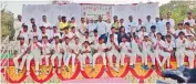  ??  ?? Members of the Warangal Urban team are all smiles after winning the TCA Telangana North East Cup U-14 T20 cricket tournament in Adilabad on Sunday.