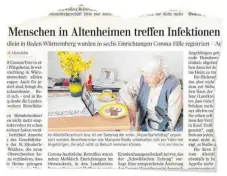  ?? FOTO: SZ ?? Dieses Bild von Marianne Riedle fiel ihrem Cousin Karl Kimmerle Anfang April in der „Schwäbisch­en Zeitung“auf.