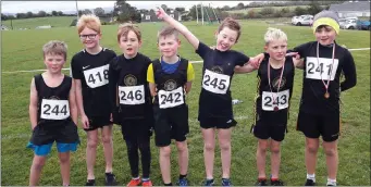  ??  ?? Louth Boys Under-10 champions, from left; Declan McEntee, Oliver Ginty, Max Lavery, Evan Costello, Christian Farrell, Cormac Greene and Conor Brennan.