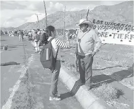  ?? ESPECIAL ?? Protestan para que se les entreguen sus tierras