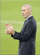  ?? FOTO: EFE ?? Zidane en Valdebebea­s
