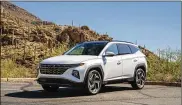  ?? HYUNDAI MOTOR AMERICA VIA AP DAVID DEWHURST/ ?? The 2022 Hyundai Tucson Hybrid SUV is one of the newest hybrid vehicles on sale today.