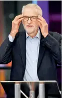  ??  ?? Labour leader Jeremy Corbyn practices in the studio before the start of the Channel 4 News' General Election climate debate at ITN Studios in Holborn, central London. Reuters