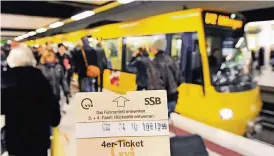  ?? FOTO: DPA ?? Vielleicht brauchen wir bald kein Ticket mehr fürs Bahnfahren.