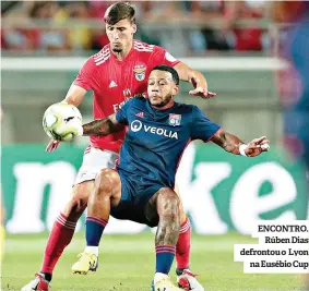  ??  ?? ENCONTRO. Rúben Dias defrontou o Lyon na Eusébio Cup