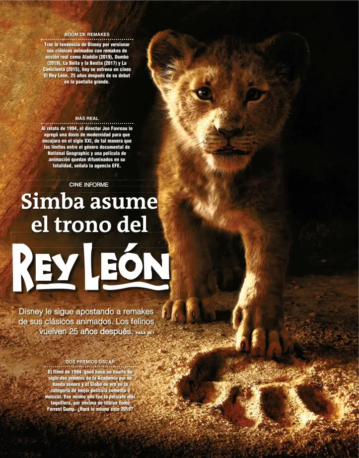 Simba asume el trono del Rey Leon - PressReader