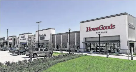  ?? Johnson Developmen­t Corp. ?? HomeGoods and Marshalls have opened in 336 Marketplac­e, a regional shopping center at the southwest corner of Interstate 45 and South Loop 336 in Conroe’s Grand Central Park community.