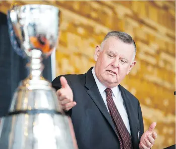  ?? JIMMY JEONG/THE CANADIAN PRESS/FILES ?? David Braley, the owner of the B.C. Lions, runs a backward franchise that operates according to outdated practices and principles, writes Ed Willes.