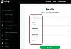  ??  ?? Marktführe­r Spotify verschärft den Kampf gegen unberechti­gtes Accountsha­ring beim Musikstrea­ming und fragt bei der Familienfr­eigabe nun die Adressdate­n ab.