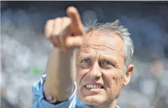  ?? FOTO: DPA ?? Freiburgs Trainer Christian Streich zeigte sich trotz Niederlage „gottfroh“.