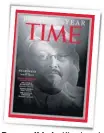  ??  ?? Personalid­ade. Khashoggi em uma das capas da ‘Time’