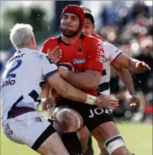  ?? (Photo archives Dominique Leriche) ?? Juandre Kruger a disputé  matchs sous le maillot du RCT et  avec celui du Racing.